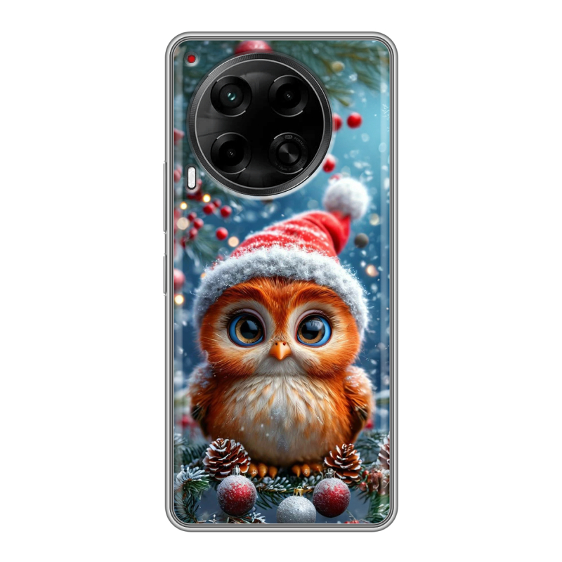 Силиконовый чехол на Tecno Camon 30 5G с принтом Новый год Силиконовый чехол на Tecno Camon 30 5G с принтом Новый год