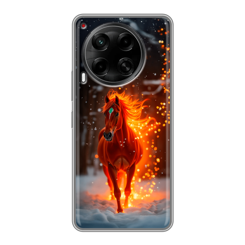Силиконовый чехол на Tecno Camon 30 5G с принтом Новый год Силиконовый чехол на Tecno Camon 30 5G с принтом Новый год