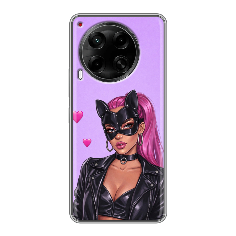 Силиконовый чехол на Tecno Camon 30 5G с принтом женский Силиконовый чехол на Tecno Camon 30 5G с принтом женский
