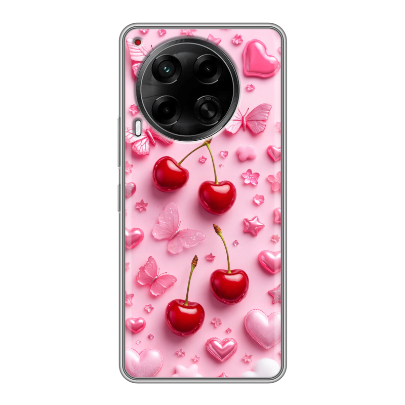 Силиконовый чехол на Tecno Camon 30 5G с принтом для девочек Силиконовый чехол на Tecno Camon 30 5G с принтом для девочек