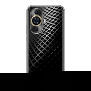 Силиконовый чехол на Huawei Nova 12S с принтом Текстура металла Силиконовый чехол на Huawei Nova 12S с принтом Текстура металла