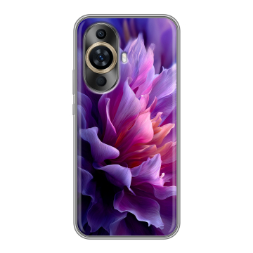 Силиконовый чехол на Huawei Nova 12S с принтом женский цветы Силиконовый чехол на Huawei Nova 12S с принтом женский цветы
