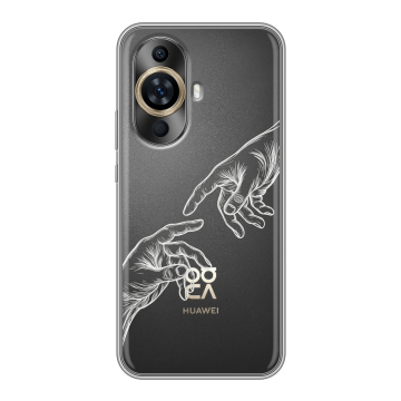 Силиконовый чехол на Huawei Nova 12S с принтом Сотворение мира Силиконовый чехол на Huawei Nova 12S с принтом Сотворение мира
