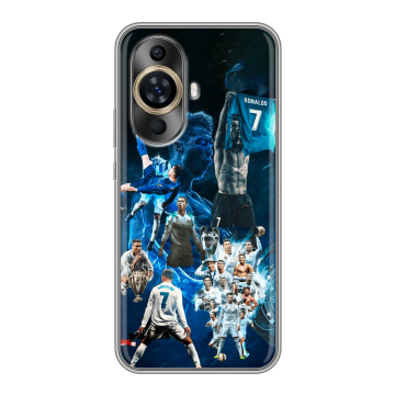 Силиконовый чехол на Huawei Nova 12S с принтом Реал Роналдо