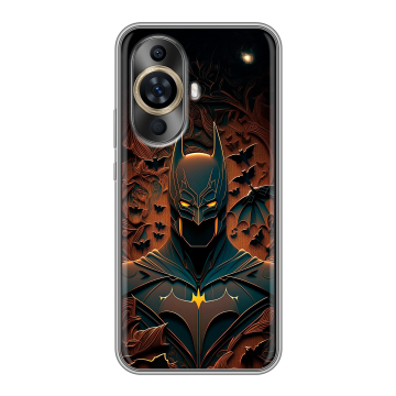 Силиконовый чехол на Huawei Nova 12S с принтом Batman Бэтмен