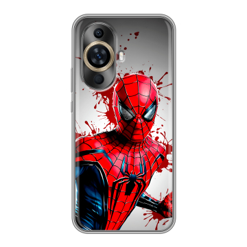 Силиконовый чехол на Huawei Nova 12S с принтом Spiderman Человек паук