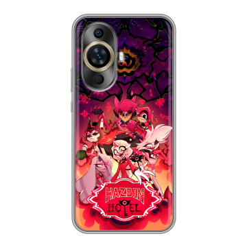 Силиконовый чехол на Huawei Nova 12S с принтом Hazbin Hotel Отель Хазбин Силиконовый чехол на Huawei Nova 12S с принтом Hazbin Hotel Отель Хазбин