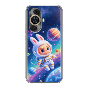 Силиконовый чехол на Huawei Nova 12S с принтом Labubu Лабубу