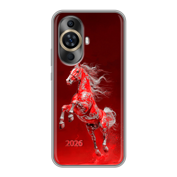 Силиконовый чехол на Huawei Nova 12S с принтом Новый год Силиконовый чехол на Huawei Nova 12S с принтом Новый год