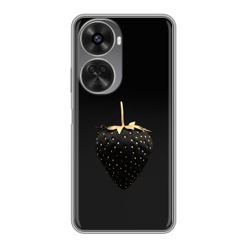 Силиконовый чехол на Huawei Nova 12SE с принтом Черная клубника Силиконовый чехол на Huawei Nova 12SE с принтом Черная клубника