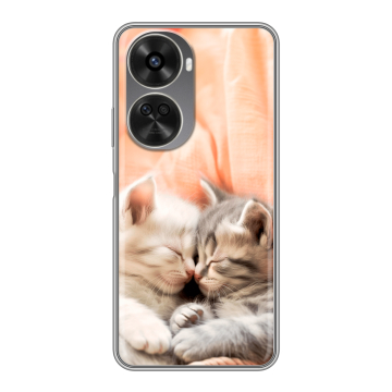Силиконовый чехол на Huawei Nova 12SE с принтом Котята