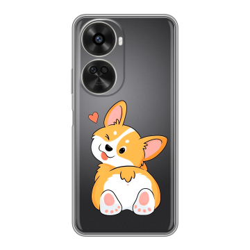Силиконовый чехол на Huawei Nova 12SE с принтом Корги Силиконовый чехол на Huawei Nova 12SE с принтом Корги