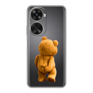 Силиконовый чехол на Huawei Nova 12SE с принтом Медведь