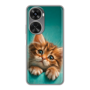 Силиконовый чехол на Huawei Nova 12SE с принтом котенок