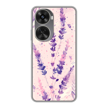 Силиконовый чехол на Huawei Nova 12SE с принтом цветы лаванда