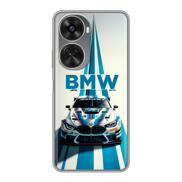 Силиконовый чехол на Huawei Nova 12SE с принтом БМВ BMW Силиконовый чехол на Huawei Nova 12SE с принтом БМВ BMW