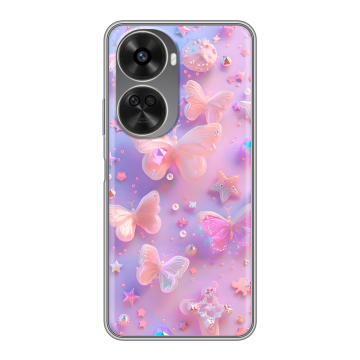 Силиконовый чехол на Huawei Nova 12SE с принтом Бабочки Силиконовый чехол на Huawei Nova 12SE с принтом Бабочки