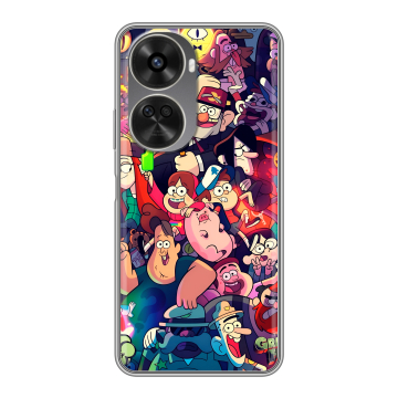 Силиконовый чехол на Huawei Nova 12SE с принтом Gravity Falls Гравити Фолз Силиконовый чехол на Huawei Nova 12SE с принтом Gravity Falls Гравити Фолз