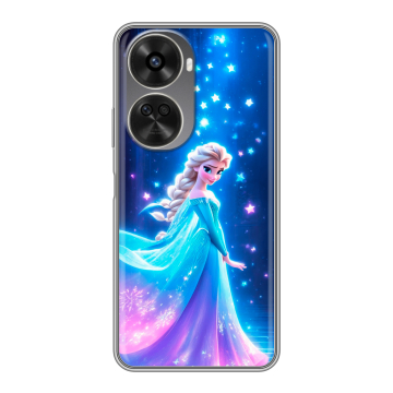 Силиконовый чехол на Huawei Nova 12SE с принтом Холодное сердце Frozen