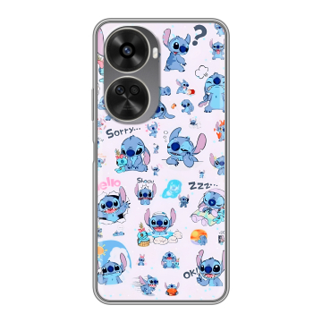 Силиконовый чехол на Huawei Nova 12SE с принтом Лило и Стич Силиконовый чехол на Huawei Nova 12SE с принтом Лило и Стич