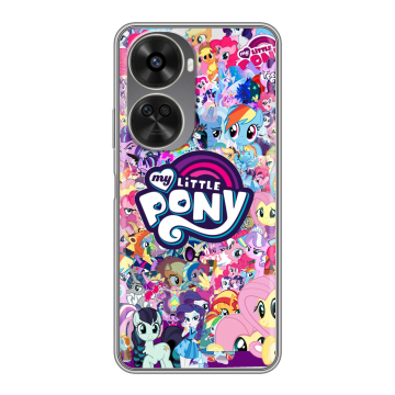 Силиконовый чехол на Huawei Nova 12SE с принтом My little pony Дружба чудо