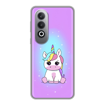 Силиконовый чехол на Oneplusnordce4 с принтом Единорог Силиконовый чехол на Oneplusnordce4 с принтом Единорог