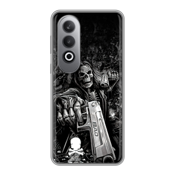 Силиконовый чехол на Oneplusnordce4 с принтом Скелет Силиконовый чехол на Oneplusnordce4 с принтом Скелет