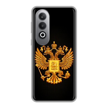 Силиконовый чехол на Oneplusnordce4 с принтом Герб России желтый Силиконовый чехол на Oneplusnordce4 с принтом Герб России желтый