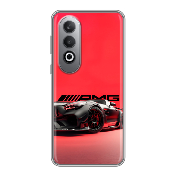 Силиконовый чехол на Oneplusnordce4 с принтом Мерседес Mercedes AMG