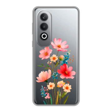 Силиконовый чехол на Oneplusnordce4 с принтом Цветы