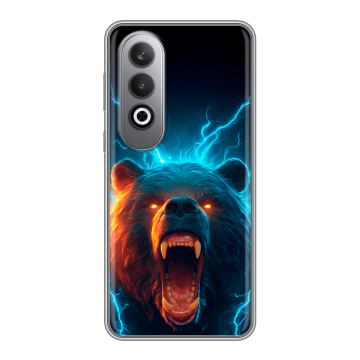 Силиконовый чехол на Oneplusnordce4 с принтом Медведь Силиконовый чехол на Oneplusnordce4 с принтом Медведь
