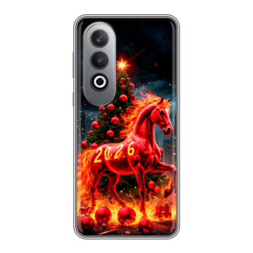 Силиконовый чехол на Oneplusnordce4 с принтом Новый год Силиконовый чехол на Oneplusnordce4 с принтом Новый год