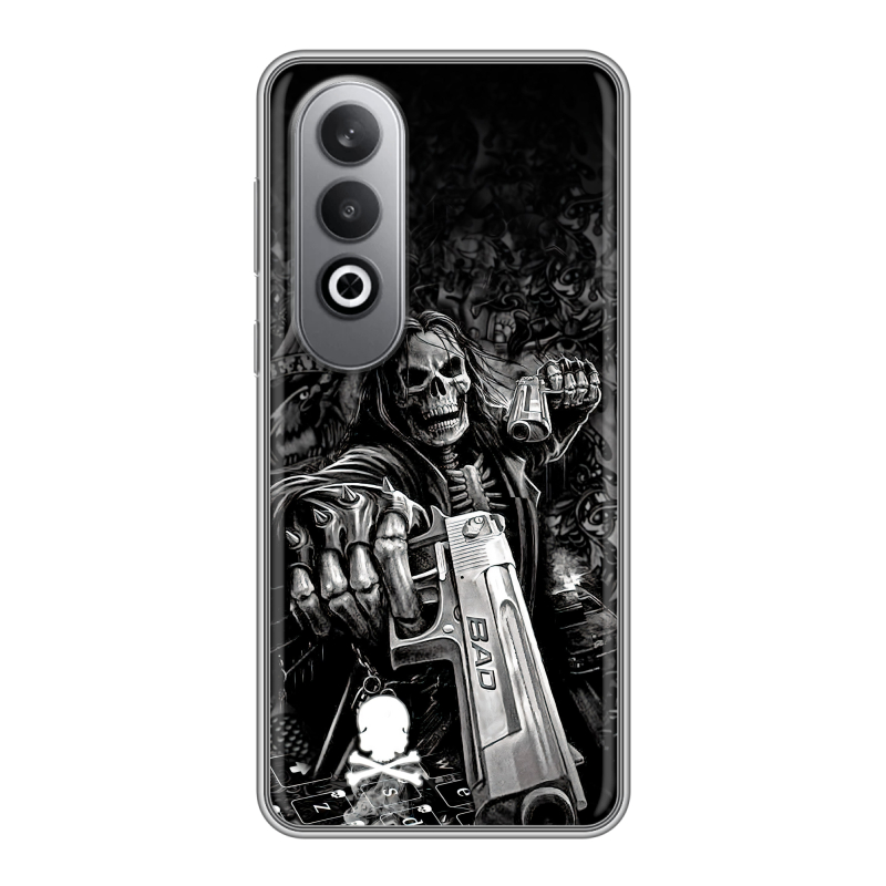 Силиконовый чехол на Oneplusnordce4 с принтом Скелет Силиконовый чехол на Oneplusnordce4 с принтом Скелет