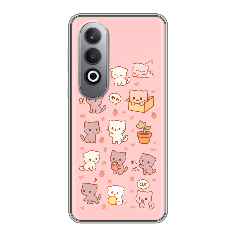 Силиконовый чехол на Oneplusnordce4 с принтом Hello Kitty Хелоу Кити Силиконовый чехол на Oneplusnordce4 с принтом Hello Kitty Хелоу Кити