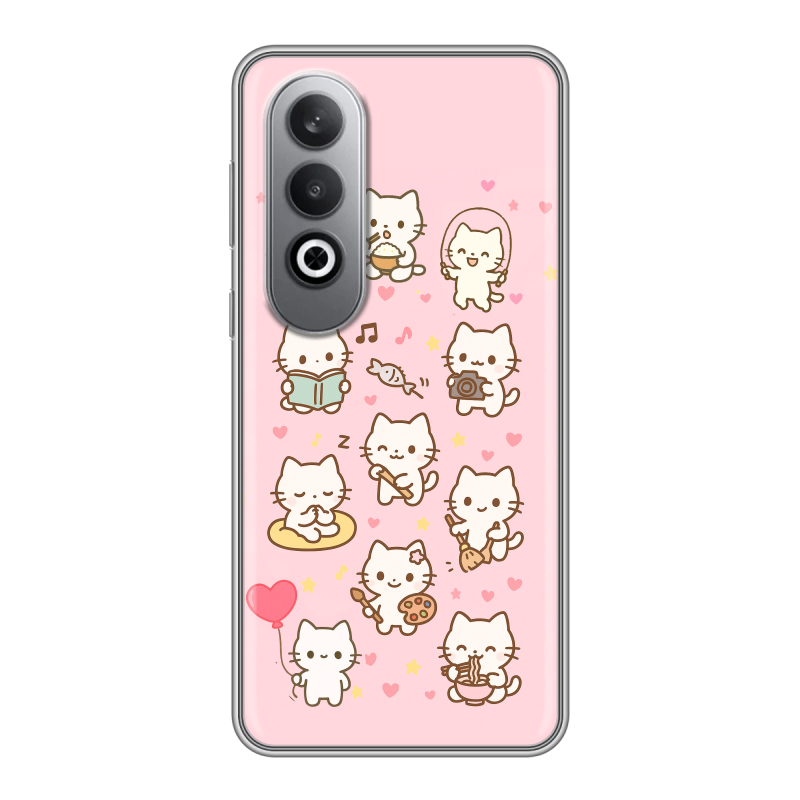 Силиконовый чехол на Oneplusnordce4 с принтом Hello Kitty Хелоу Кити Силиконовый чехол на Oneplusnordce4 с принтом Hello Kitty Хелоу Кити