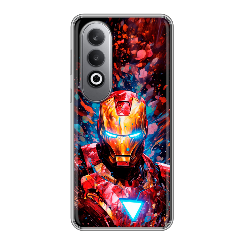 Силиконовый чехол на Oneplusnordce4 с принтом Железный человек Ironman Силиконовый чехол на Oneplusnordce4 с принтом Железный человек Ironman