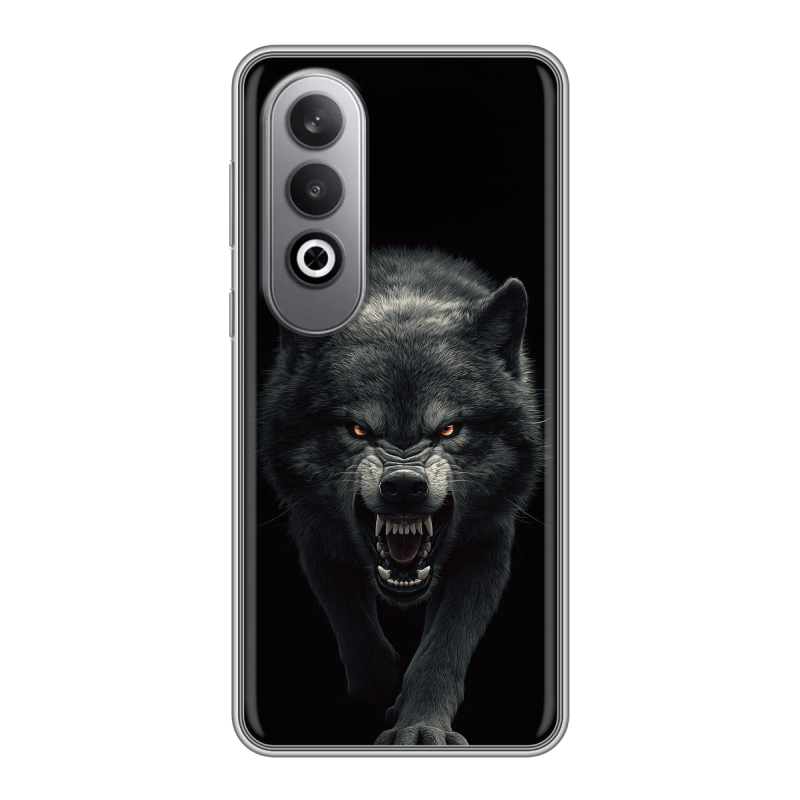 Силиконовый чехол на Oneplusnordce4 с принтом Волк Силиконовый чехол на Oneplusnordce4 с принтом Волк