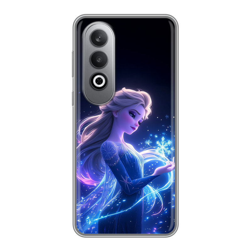 Силиконовый чехол на Oneplusnordce4 с принтом Холодное сердце Frozen Силиконовый чехол на Oneplusnordce4 с принтом Холодное сердце Frozen