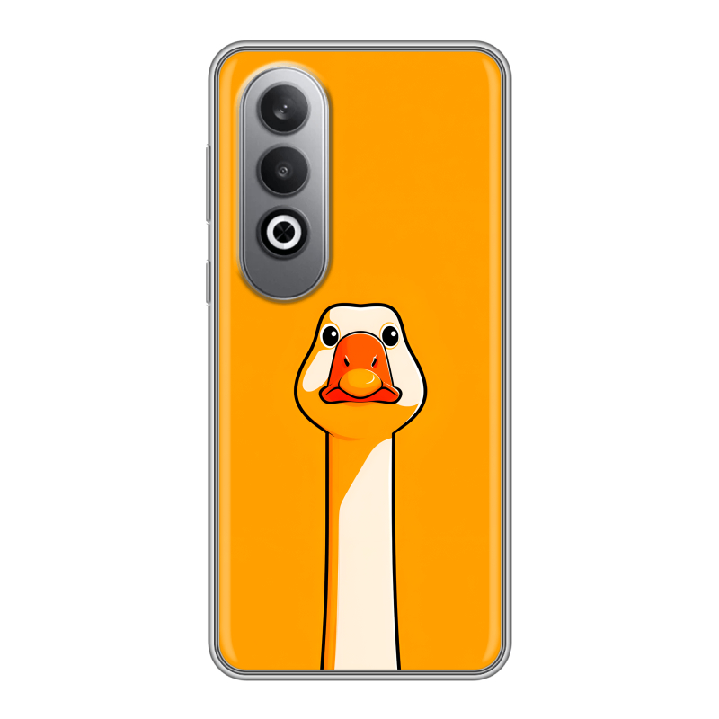 Силиконовый чехол на Oneplusnordce4 с принтом Смешная утка Силиконовый чехол на Oneplusnordce4 с принтом Смешная утка