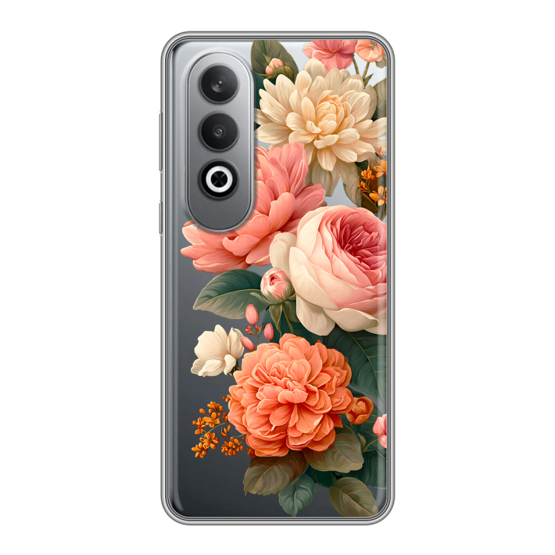 Силиконовый чехол на Oneplusnordce4 с принтом цветы Силиконовый чехол на Oneplusnordce4 с принтом цветы