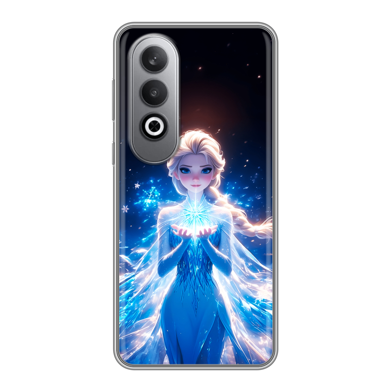Силиконовый чехол на Oneplusnordce4 с принтом Холодное сердце Frozen Силиконовый чехол на Oneplusnordce4 с принтом Холодное сердце Frozen