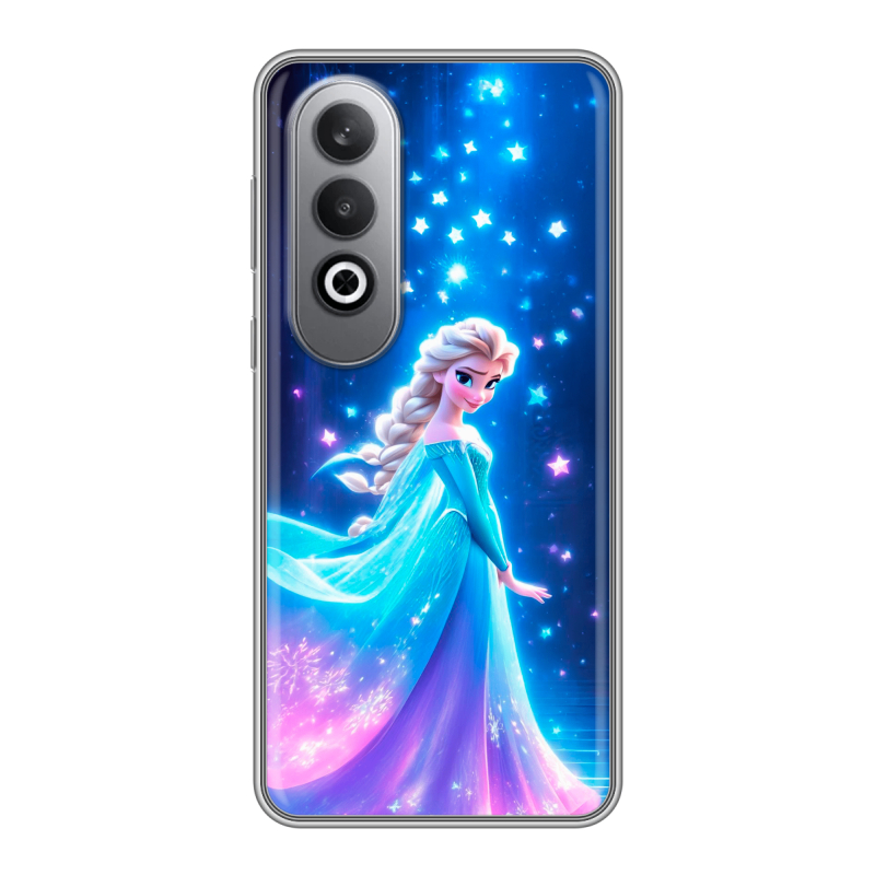 Силиконовый чехол на Oneplusnordce4 с принтом Холодное сердце Frozen Силиконовый чехол на Oneplusnordce4 с принтом Холодное сердце Frozen