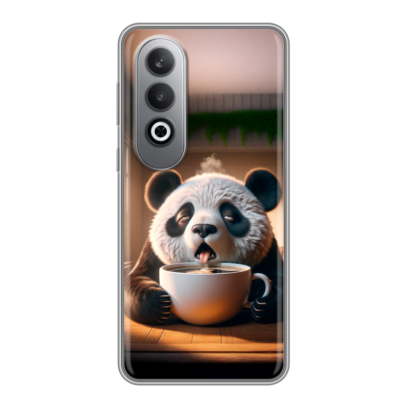 Силиконовый чехол на Oneplusnordce4 с принтом смешная панда Силиконовый чехол на Oneplusnordce4 с принтом смешная панда
