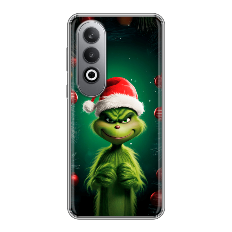Силиконовый чехол на Oneplusnordce4 с принтом Гринч Новый год Рождество Силиконовый чехол на Oneplusnordce4 с принтом Гринч Новый год Рождество