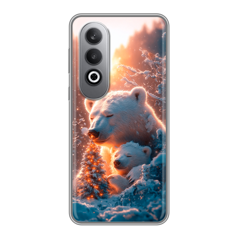 Силиконовый чехол на Oneplusnordce4 с принтом Новый год Силиконовый чехол на Oneplusnordce4 с принтом Новый год