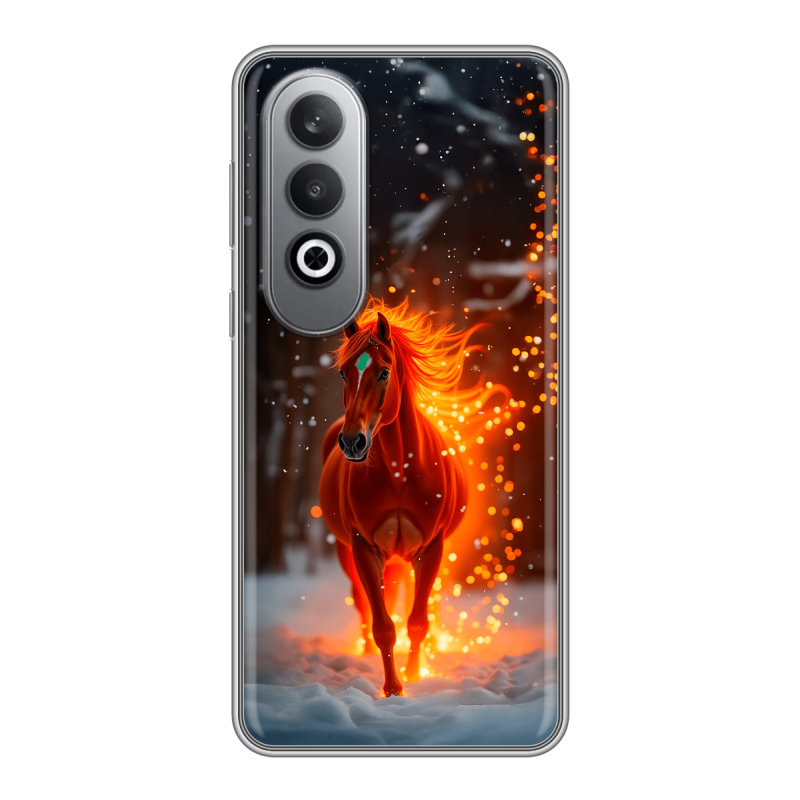 Силиконовый чехол на Oneplusnordce4 с принтом Новый год Силиконовый чехол на Oneplusnordce4 с принтом Новый год