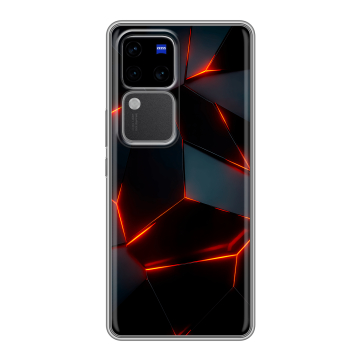 Силиконовый чехол на Vivo V30 Pro с принтом Яркие абстракции Силиконовый чехол на Vivo V30 Pro с принтом Яркие абстракции