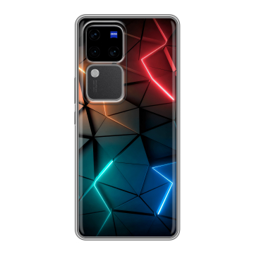 Силиконовый чехол на Vivo V30 Pro с принтом Абстракция неон Силиконовый чехол на Vivo V30 Pro с принтом Абстракция неон