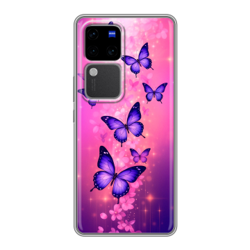 Силиконовый чехол на Vivo V30 Pro с принтом Бабочки