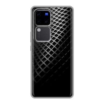 Силиконовый чехол на Vivo V30 Pro с принтом Текстура металла Силиконовый чехол на Vivo V30 Pro с принтом Текстура металла